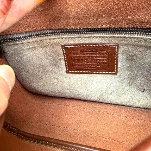 COACH Vintage Dakota Cassidy Small Saddle Box Grain Rare All Tan Crossbody Bag - Picture 9 of 13